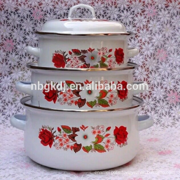 double decal casserole sets /hot pot with lid